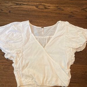 Free people cross front top